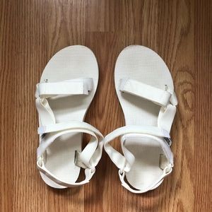 White Teva Sandals